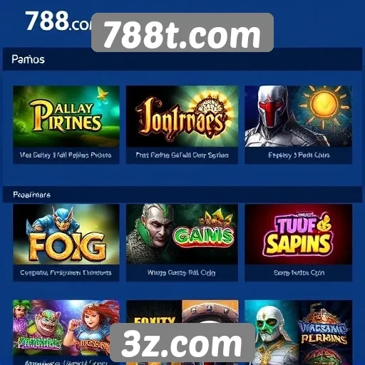 Análise das opções de jogos disponíveis no 788t.com