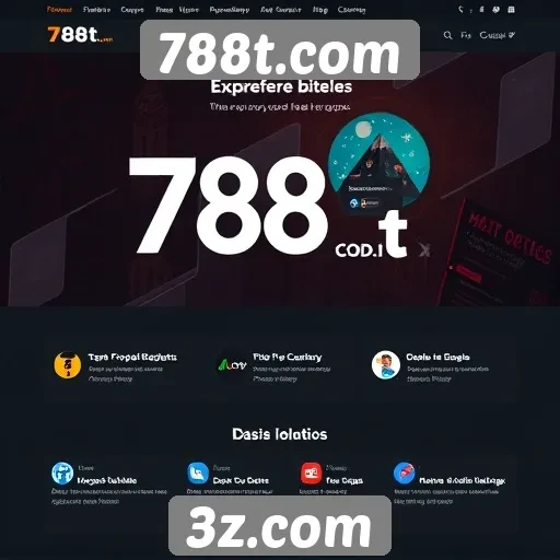 Análise da interface do usuário no site 788t.com